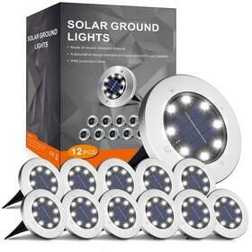 Incx 440891538680 Solar Lights For Outside 12 Pack Outdoor Waterproof Garde
