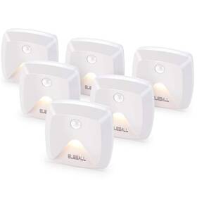 Innofox 782896471484 Stick-on Motion Sensor Lights Warm White Led Night Light Stick-anyw