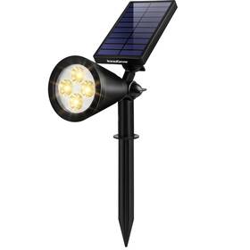 Sl06w-a Innogear Dimmable Solar Flag Pole Light With Adjustable Panel - 2-in-1 Outdoor Solution