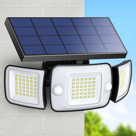 Intelamp 709930409227 Solar Outdoor Lights6000mah Motion Sensor With Dual Sensorswaterproo