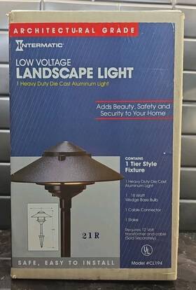Intermatic 078275025554 21r Architectural Grade Landscape Light Low Volt Tier Style Fixture