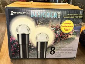 Cl77028t Intermatic Vintage Set Of 8 Malibu Mushroom Pathway Lights Kit Complete