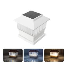 Il0121-06 Involux Solar Post Cap Lights Outdoor 3 Color Led Super Bright 20 Lumen Deck Light Fence