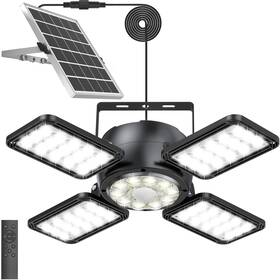 Inxphy 767461534184 Solar Shed Light Outdoor Indoor Upgrade 6500k 1200lumen 174 Leds Motion Sens