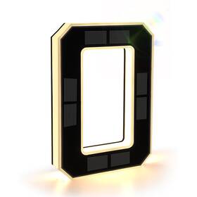 C00640-653 Isunmea 9 Inch Solar Lighted House Numbers For Outside Light Up 9in 0-black