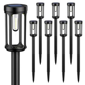 Iuuoi 882399550874 Solar Pathway Lights Upgrade Dual-head Outdoor Waterproof 8 Le