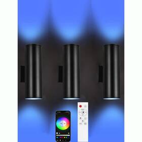 Iyogaled 720310876101 Up Down Outdoor Lights Remote Control Rgb Color Changing Rgbcct 3 Pack
