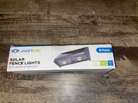 Jackyled741 Jackyled 445032139121 8 Pack Step Lights Waterproof Led Solar Power Outdoor Fence Light