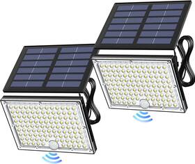Jackyled791 Jackyled 744110050134 Motion Solar Lights Outdoor 113 Led Cool White Bright Flood Ligh