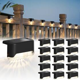 Jk223020301-vc Jackyled 16-pack Solar Deck Lights Waterproof Led Outdoor Pathway Lighting