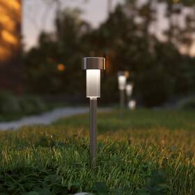 Ffla33396ss James Allan Ffla33396 Modern Set Of 12 Led Solar Stainless - Steel