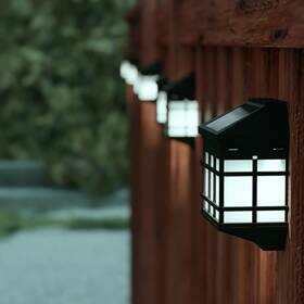 Ffla94253bk James Allan Ffla94253 Set Of 6 4.5 Inch X 3.5 Outdoor Led Solar - Black