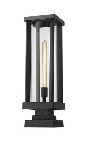 Zpl63753bk James Allan Zpl63753 Warren 23 Inch Tall Outdoor Pier Mount Post - Black