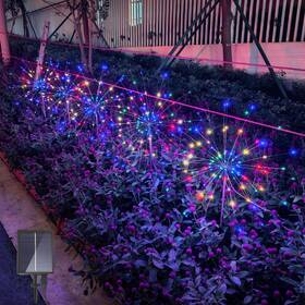 Mc5p400 Jamisay New Best Solar Garden Firework Lights Outdoor 5 Pack 450 Led 8 Lighting Modes