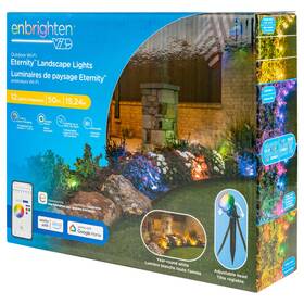 Jasco 726084108868 Enbrighten Wi-fi Eternity Outdoor Landscape Lights Rgbwic Led Weatherproof