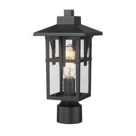 Hd5hx62p Jazava Black Aluminum Hardwired Outdoor Waterproof Pier Mount Post Light