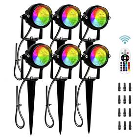 Rgbw-01 Jazrrio Rgb Color Changing Landscape Lights With Remote 12v Low Voltage Lig