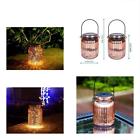 Jjbh0017 Path Lights Solar Bronze Mercury Glass Jar Outdoor Hanging Ground