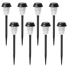 Jjbh0022 Voona Solar Pathway Lights Outdoor Pack Stainless Steel Warm White