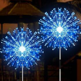 B0b6mvm8gj Jjgoo Solar Firework Lights 2-pack 180 Led Outdoor Garden Patio Decor Waterproof