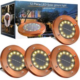 Dmd-nb-4p-1-1 Jkimk Solar Ground Lights Outdoor Waterproof Flat Garden Disk Li