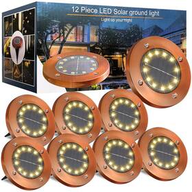 Dmd-nb-8p Jkimk Solar Ground Lights Outdoor Waterproof Flat Garden Disk Fl