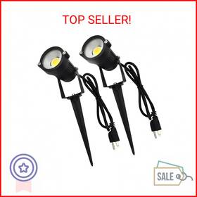 Gss6005 Jlumi 768430500681 J.lumi Led Landscape Spotlights Outdoor Plug In Light 5w 120v Ac 3000k