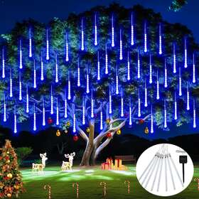 Jmexsuss 445050991916 Luces Solares De Cadena Lluvia Meteoritos Para Navidad