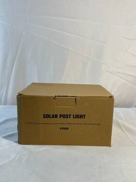 Lh-tz10 Jofios Black Fence Solar Powered Post Light For Garden Pack Of 8