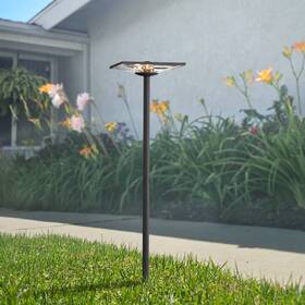 Jf202403035 John Timberland Adachi 22 Inch High Textured Black Led Low Voltage Outdoor Path Light