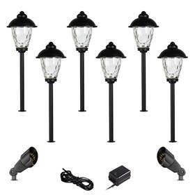 Y8203-2c502-2n754-19754 John Timberland Concord Black 10-piece Led Landscape Path And Spot Light Set