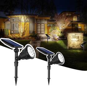Jsot 313019864830 Solar Spot Lights Outdoor 600lm Spotlight Waterproof Landscape Light