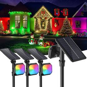Jsot 708200508509 Spot Lights - Solar Outdoor Powered Spotlight Waterproof Gr