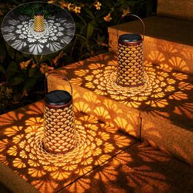 Bkdd-2p Jsot Solar Lanterns Outdoor Waterproof 2 Pack Hanging Yard Decor Lights F