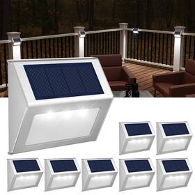 Eujs-ltd-w8 Jsot Solar Lights Outdoor For Deck Waterproof Garden Decorative