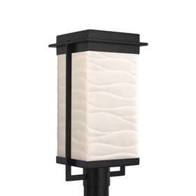 Pna-7543w-wave-mblk Justice Design Group Pna-7543w-wave Pacific 18 Inch Tall Integrated - Black