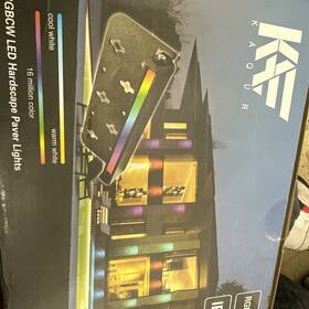 Kh2-001-z8 Kae Kaqur 8 Pack 7-inch Rgbcw Hardscape Retaining Wall Lights Step Landscape Fence