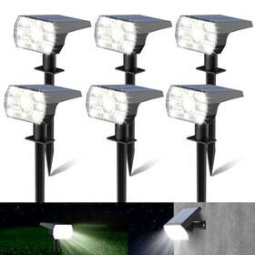 Kaxiida 630128363765 Solar Spot Lights Outdoor Waterproof 3 Lighting Modes Landscape