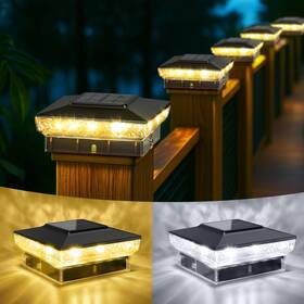 Sl53 Keilaimo Solar Post Cap Lights 12-pack Upgraded Outdoor Deck Fence F