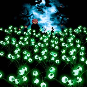 Hope002 Kejiahope Halloween Decorations Outdoor Solar Scary Eyeball Lights 2pack 20leds Green