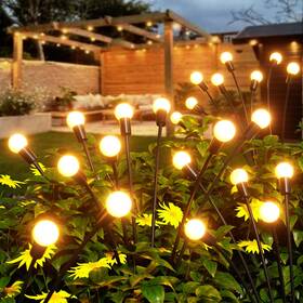 Kelme 647697945391 8 Pack Solar Garden Lights 64 Led Upgraded Firefly Outdo