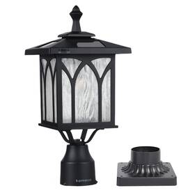 St4325q Kemeco Solar Post Light Outdoor Led Lamp With 3 Inch Base Aluminum For Gardenyard Decor