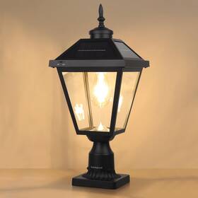 St4334q Kemeco Solar Post Light Vintage Dusk To Dawn Outdoor Bright Led Powere