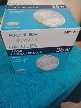0805270 Kichler Showscape Series Par 36 Halogen Watt Bulb Lamp New In Box