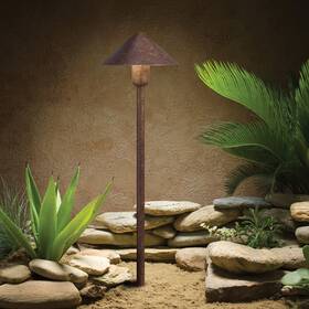 15439tzt Kichler Landscape 20.25 Inch 12v Path And Spread In Textured Tannery Bronze