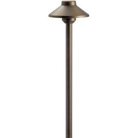 15505cbr Kichler Stepped Dome Path Light Centennial Brass 20.25x6.25x6.25