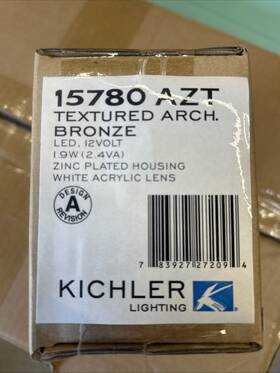 15780azt27r Kichler 15780-27 Bronze 5 Inch Led Mini Step Light With White Acrylic Lens - 2700k