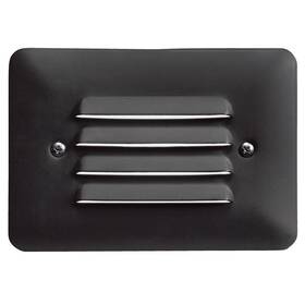 15782bkt27r Kichler 15782-27 Black 5 Inch Led Mini Louvered Step Light - 2700k