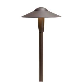 15811azt30r Kichler 16 Inch 3000k Led Dome Path In Textured Architectural Bronze