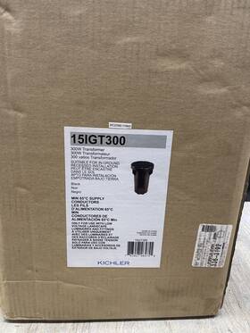 15igt300 Kichler Transformer Standard Series 300w In Ground Black -